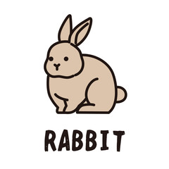 うさぎのアイコンイラスト