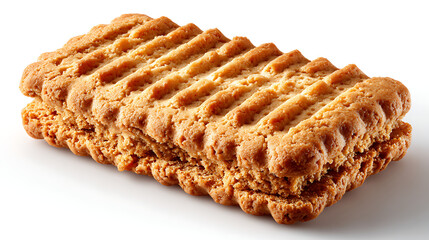 Candy biscuits on white background 