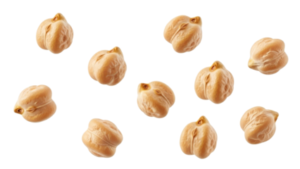 Scattered chickpeas on pristine backdrop showcase earthy tones and textured surfaces for organic food concepts and culinary presentations