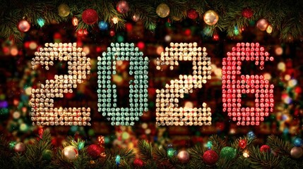 2026 New Year loading screen background with festive countdown theme