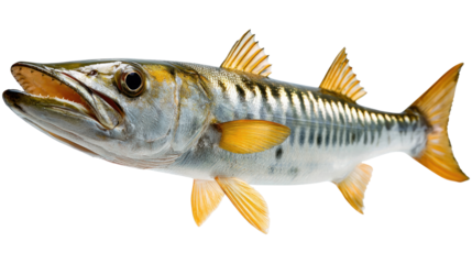 Mackerel Underwater Wonder: A captivating portrait of a vibrant mackerel showcasing its streamlined form, iridescent scales, and captivating features.