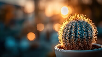 Plant-social cover: white-pot cactus on black, blank for quote—IG Story or Xiaohongshu vertical template, desaturated elegant tone
