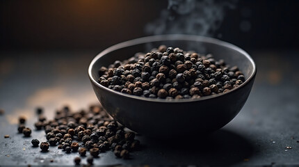 A sheet of black paper placed neatly on a rustic wooden table, with golden fountain pens and ink bottles arranged around it, creating a dramatic contrast of textures and tones