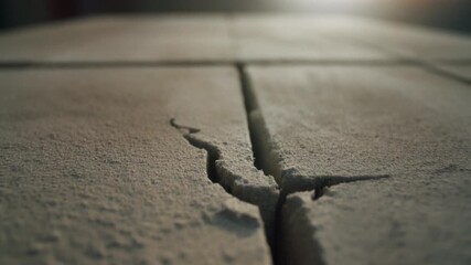 Macro close-up of rough grey cement block texture. Detailed industrial concrete surface features matte dust and porous tactile quality for construction branding backgrounds.