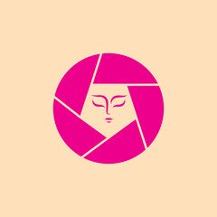 focus women beauty logo design