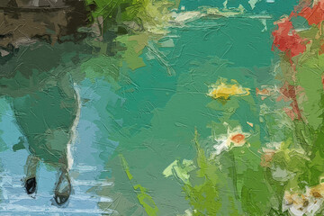 Various oil paintings, flowers, snow scenery, plum blossom scenery, mountainous areas, lakes, villages, houses, flying swallows, cats, dogs, forests, chrysanthemums