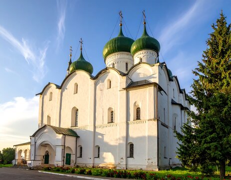 Architectural Splendor - Transfiguration Cathedral in Pereslavl-Zalessky, Russia.