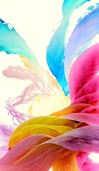 Colorful flowing abstract background