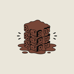 chocolate vector illustration
