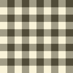 A seamless plaid pattern in muted earthy tones with stripes and traditional checks, creating a classic and cozy textile background.