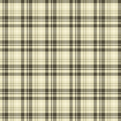 A seamless plaid pattern in muted earthy tones with stripes and traditional checks, creating a classic and cozy textile background.