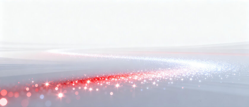 Red-white light stream, white realm & whimsical scene
