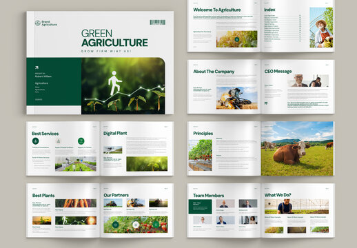 Agriculture Brochure Landscape Template