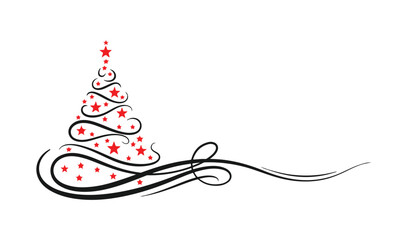 christmas tree with santa claus