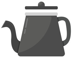 Teapot icon isolated on white background.
