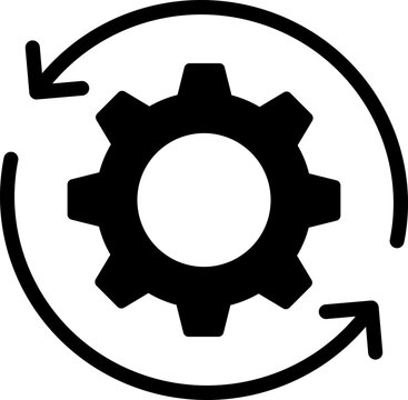 Development Cycle Glyph Icon