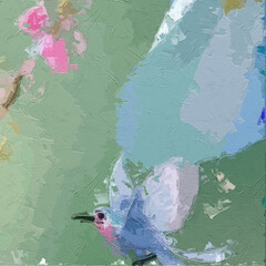 Various oil paintings, flowers, grapes, birds, roses, peonies, chrysanthemums, fairyland palaces, plum blossoms, cranes, lakes, Paisley