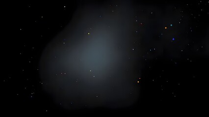 BLACK Dreamy Space Star Gradient 검정색 몽환적 우주 별 그라데이션