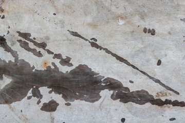 Weathered Stain Marks on Concrete Surface