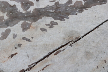 Weathered Stain Marks on Concrete Surface