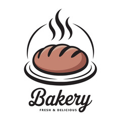 Retro bakery logo Design Vector