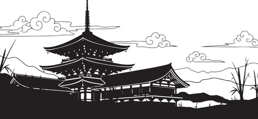 Japanese Pagoda SVG Bundle