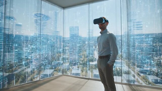 Handsome Male Metaverse Real Estate Developer