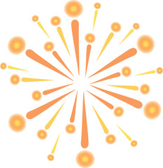 Brightly colored fireworks exploding against a white background, creating a festive atmosphere