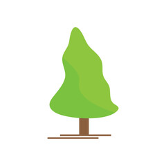 pine tree  logo icon illustration flat