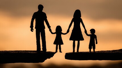 Family goals alignment chart: inspirational visual of family holding hands symbolizing unity and shared financial goals