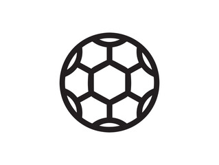 Fototapeta premium Soccer football flat icon 2D vector line art concept for mobile app user interface graphics