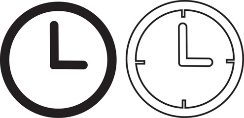 Time Icon &ndash; Stopwatch Timer Flat Vector Illustration