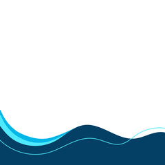 Business Footer with Line Decoration