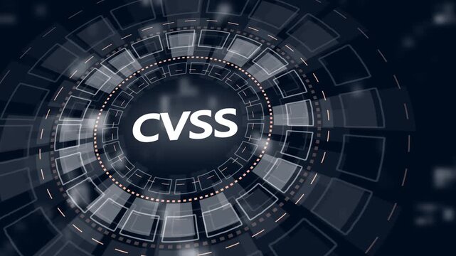 Blue HUD Circle with CS Text and Geometric Lines on Dark Background cascading style sheets web development