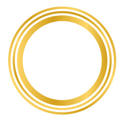 Elegant Gold Circle Frame