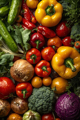 fresh vegetables on the market