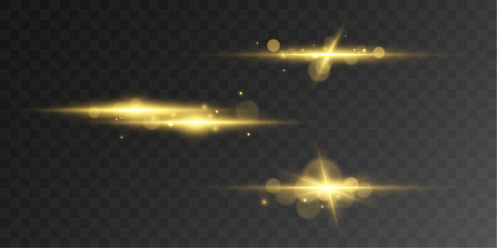 A glowing yellow streak arcs gracefully, scattering tiny sparkling particles along its path. Its vibrant glow adds energy and dynamic flair. vector