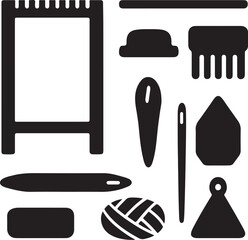 Tapestry Weaving Essentials Silhouette Bundle.eps