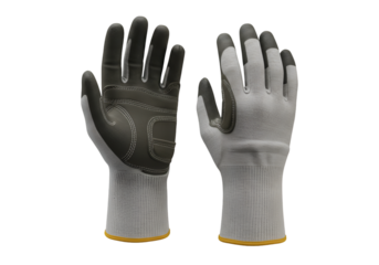 Rugged Safety Gloves on transparent background