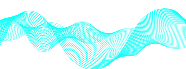 Corporate Fluidity With Cyan Turquoise Wave Line Abstract. A Sleek, Flowing Pattern designed for powerful Tech Presentations and Modern Branding visuals.