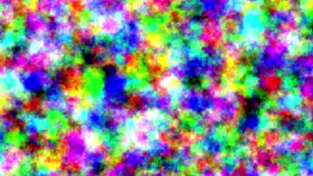 RGB colorful water ink blot motion graphic video, hallucinatory illustration depicting the past or future  splash bundle frame with colorful paint splatter and brush set background 