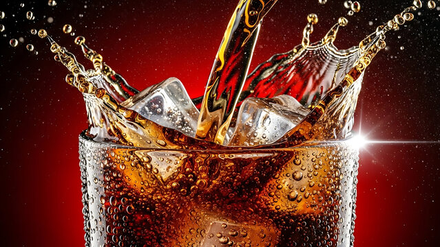 glass of coca cola