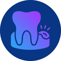 Gingivitis icon for dental, website, application, printing, document, poster design, etc