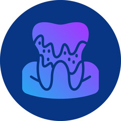 Dental calculus icon for dental, website, application, printing, document, poster design, etc