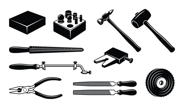Jewelry making tools set. Jewelry tools. Jewelry equipment. Craft tools. Artisan tools.