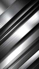 Metallic gray diagonal abstract bands
