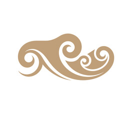 🌊 Traditional Asian & Polynesian Swirl Motifs and Flower Medallion