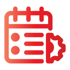 appointment gradient icon