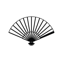 Minimalist Folding Hand Fan Icon