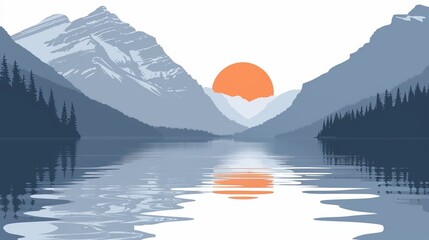 Minimalist flat vector illustration with clean lines and simple geometry for svg export